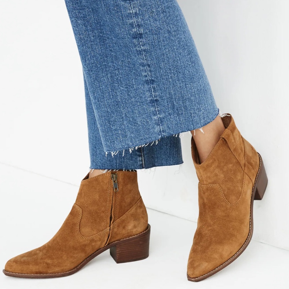 Madewell The Hailie‎ Boot in Suede Size 9 1/2